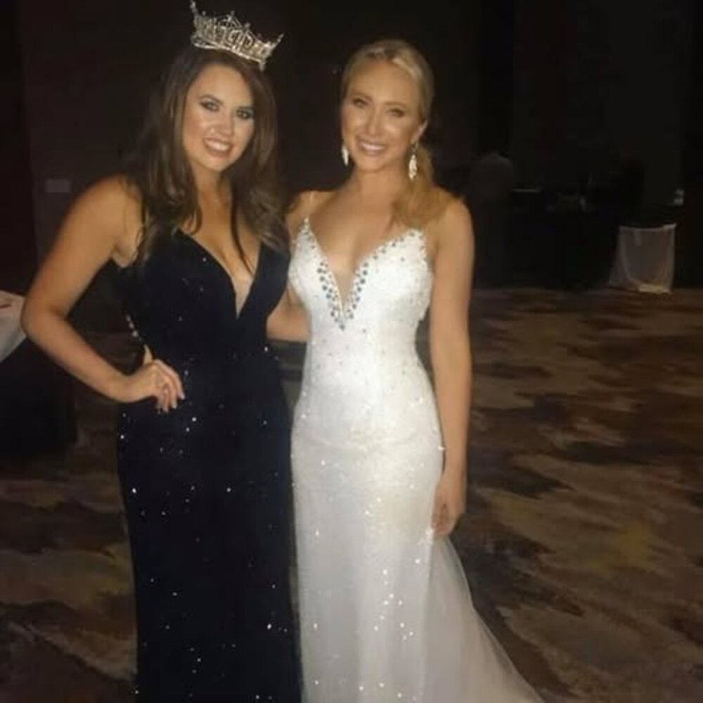 Sherri Hill white pageant and prom dress - Size 2 - Picture 3 of 5